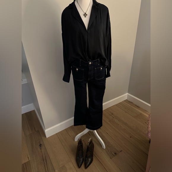 Zadig and Voltaire midnight navy blouse. - Picture 5 of 11